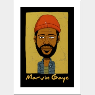 Marvin gaye t-shirt Posters and Art